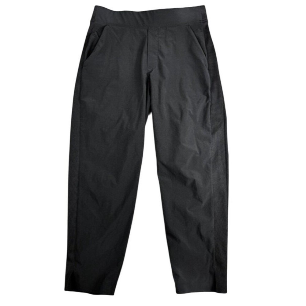 Athleta Brooklyn Mid Rise Ankle Pant Women's 2 Black Wrinkle Resist Stretch